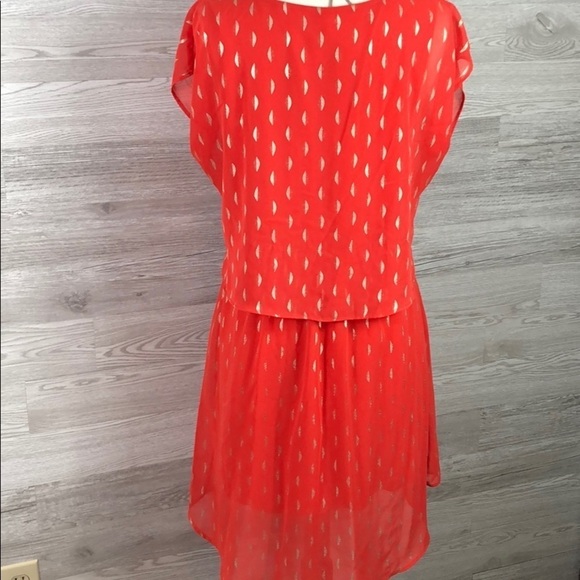 Anthro Francesca’s Midi Dress Cap Sleeve V-Neck - Picture 2 of 7